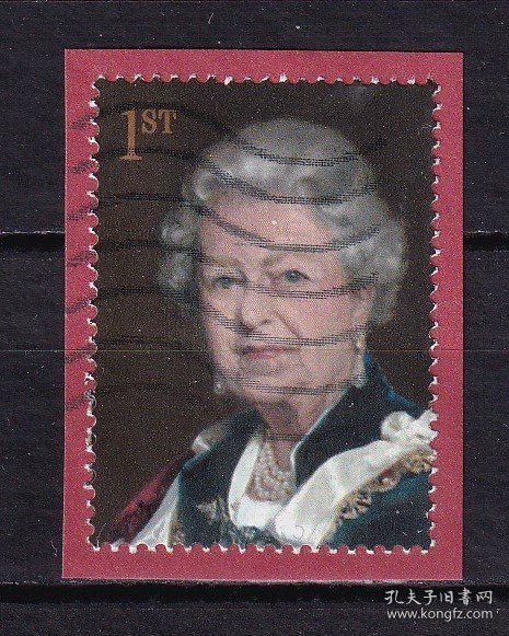 T092-- 英国邮票 2013 伊丽莎白二世 1枚 信销剪片