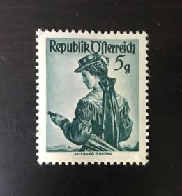 1929 奥地利1948年民族妇女服饰新票