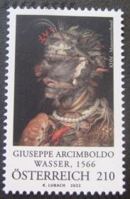 2020年 奥地利邮票 绘画艺术 大师 动物绘画1全新