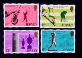 1978年   英属泽西岛邮票    皇家高尔夫球 运动  4全