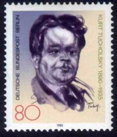 柏林邮票1985：Kurt Tucholsky 小说家 记者