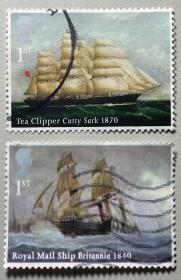 英国邮票 2013年 帆船 信销