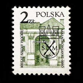 波兰邮票 1980年 普票城徽建筑 1全