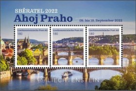 列支敦士登邮票：2022 你好，布拉格(纪念捷克世界邮展)