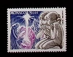 摩纳哥 1981年 圣诞节 1全新