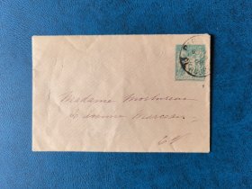 法国1898年实寄邮资封