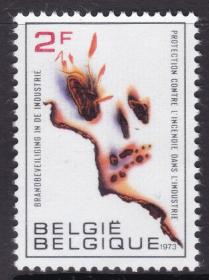 比利时1973年邮票1713全国岗位防火运动