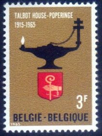 比利时邮票1965：军中牧师服务50年 徽章