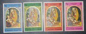 开曼群岛 1969年圣诞节四枚 圣母子