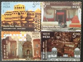 印度 2009 世界遗产 建筑 4联票
