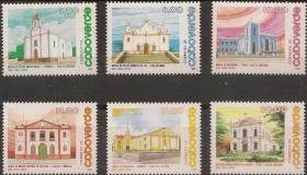 佛得角1988年塔拉法等地教堂建筑6全新邮票