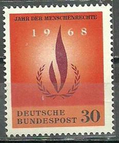 德国1968年《国际人权年》邮票
