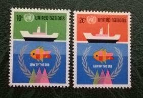 联合国邮票 1974（纽约）2全新