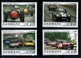 赛车邮票\福特\雷诺等老式赛车 丹麦 2006年 4全 目录14.5美元