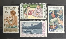 法属波利尼西亚邮票1958年高更绘画 4全新 258