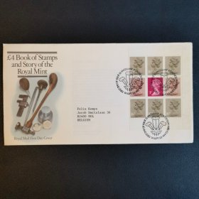 英国1983年梅钦邮票首日封一枚