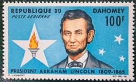达荷美邮票1965：美国前总统林肯 1全
