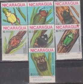 尼加拉瓜1988年《甲虫》邮票