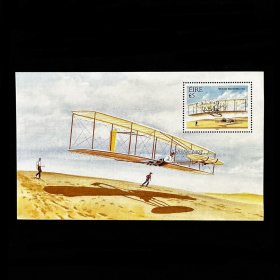 爱尔兰邮票 2003年 莱特兄弟发明飞机百年 小型张 高值