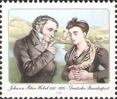 联邦德国邮票西德1985年1246 诗人J·P·黑贝尔诞生225周年 1全