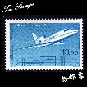 法国邮票 1985 航空票 飞机 1全新  307