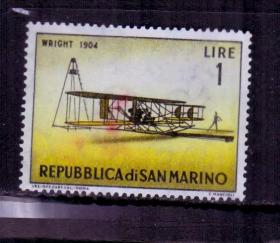 圣马力诺邮票1962年 飞机发展史 1新