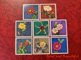波兰 植物花卉 仙人掌花 1981年 邮票