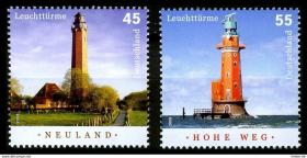 德国邮票 2006年 灯塔 2枚全