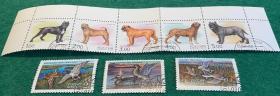 俄罗斯 1992年 鸟类野鸭 2002年 动物 宠物狗 盖销2套 外国邮票