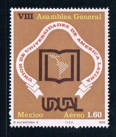 MG0079墨西哥1979拉丁美洲大学联地图盟1全新外国邮票1023