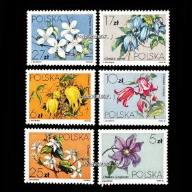 波兰邮票 1984年 藤本植物花卉 6全