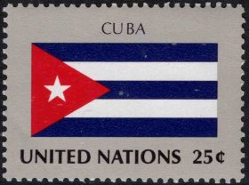 联合国邮票  国旗  古巴