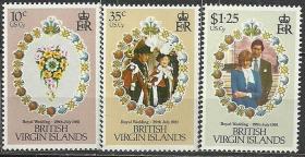 英属维尔京群岛1981年《查尔斯王子大婚》邮票