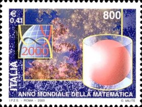 意大利邮票2000 世界数学年 全新
