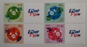 斐济2019年生肖猪年邮票4全