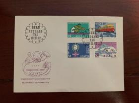 1962年 瑞士 混合 邮票 首日封