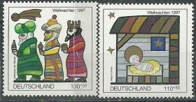 德国1997年《圣诞节》附捐邮票