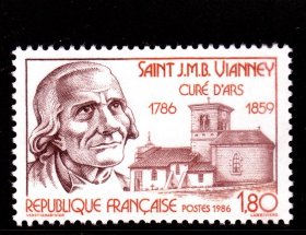 L1法国邮票 1986名人1全 雕刻版