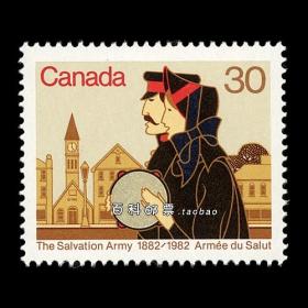 BLA23加拿大1982 救世军百年 外国邮票