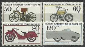 德国1983年《古老摩托车》附捐邮票