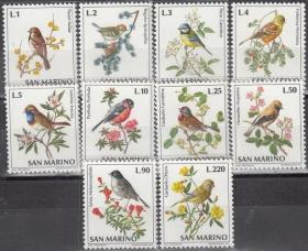圣马力诺1972年《鸟类》邮票