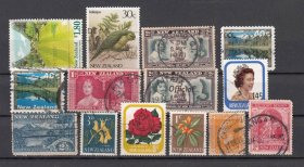新西兰 各类信销邮票14枚打包