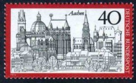 德国邮票1973：市镇风景 Aachen