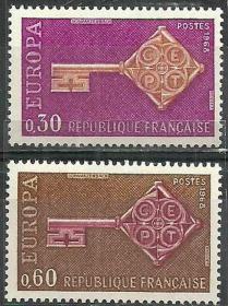 法国1968年《欧罗巴》邮票