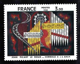 法国   1980年  艺术系列  壁毯  1全新