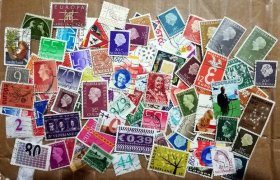荷兰邮票100枚不同  外国邮票信销票