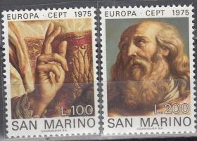 圣马力诺1975年《欧罗巴：绘画》邮票