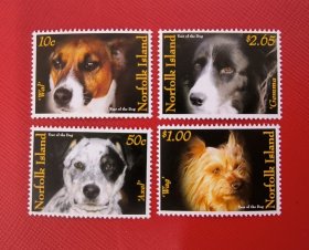 诺福克群岛2006年名犬邮票4全新