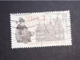 德国邮票 1995年 宗教建筑 1全信销