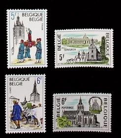 比利时 1979年 旅游风光 4全新